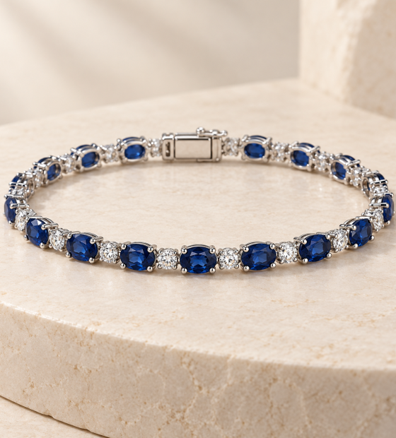 Seraphina Sapphire Tennis Bracelet