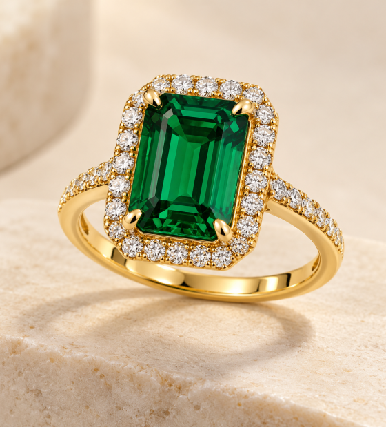 Emerald Empress Cocktail Ring